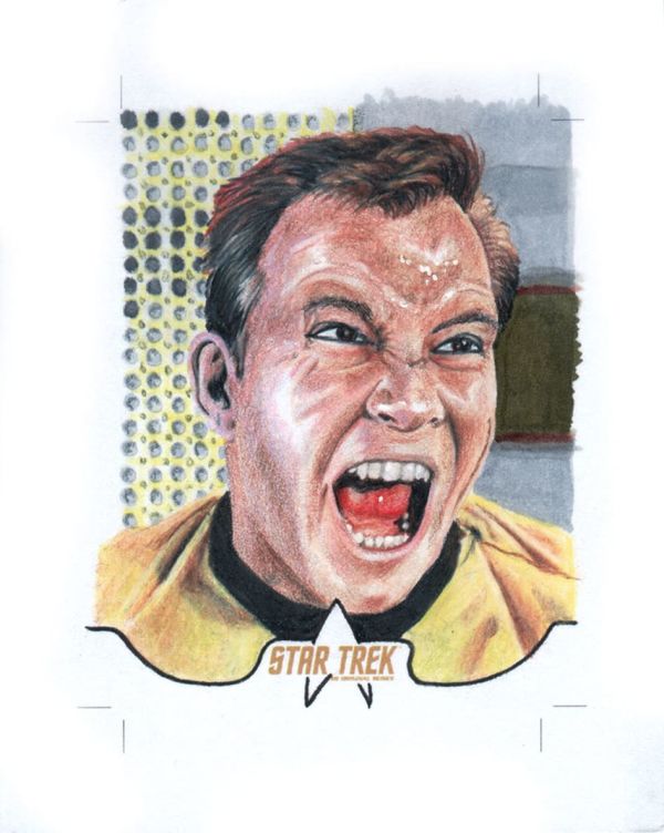 Image for Captain Kirk Star Trek Illustration
