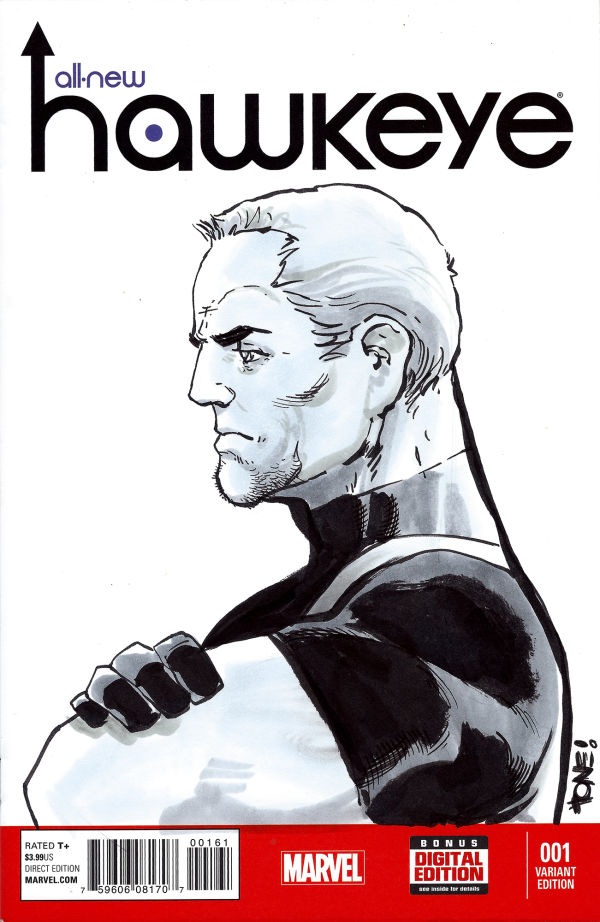 Image for All-New Hawkeye #1 Clint Barton Sketch Cover by Tone Rodriguez