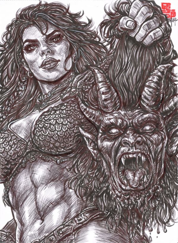 Image for Red Sonja - Savage. Sovereign. Unstoppable / Bazal. 11,7x15,8 in. 