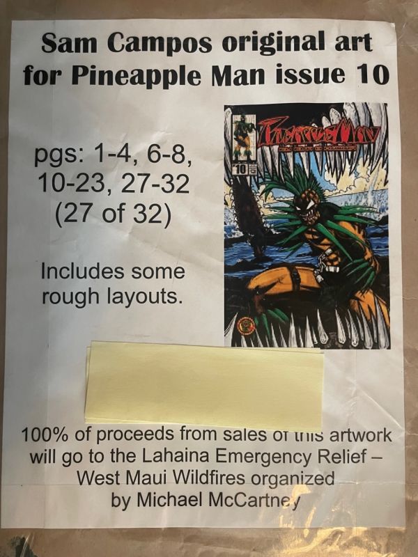 Image for Pineapple Man issue 10, near complete original art (27 of 32 pages)