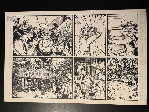 Image for Pineapple Man issue 9, bottom half of page 5 OA by Sam Campos