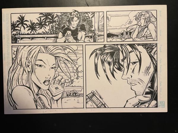 Image for Pineapple Man issue 9, bottom half of page 10 OA by Sam Campos