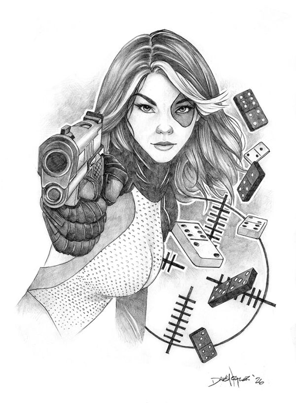 Image for "Domino" original pencil sketch from Dave Nestler