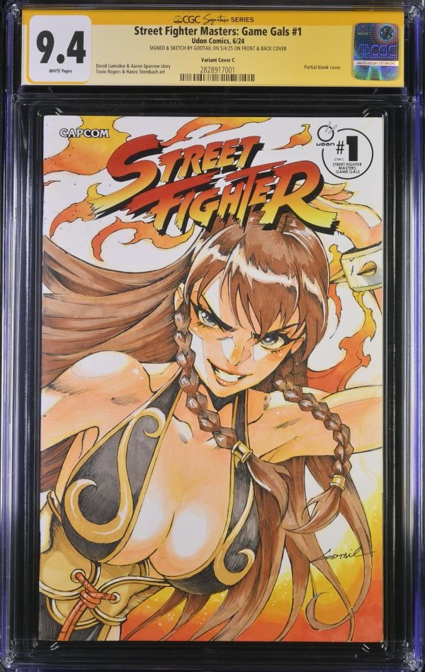 Image for Street Fighter Masters: Game Gals #1 Chun-li  Sketch Cover