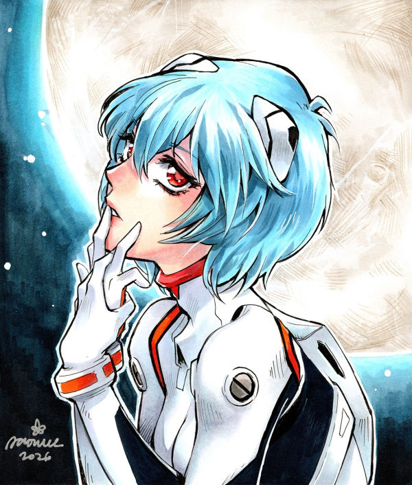 Image for Rei Ayanami on Shikishi board