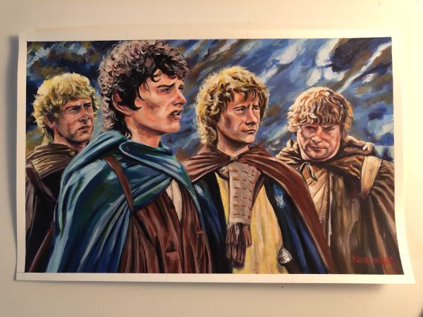 Image for Fellowship Painting on Bristol Board