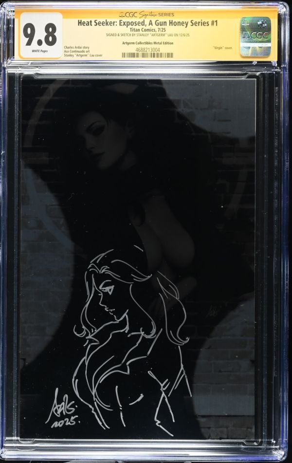 Image for Heat Seeker: Exposed #1 CGC 9.8 Sketch Cover