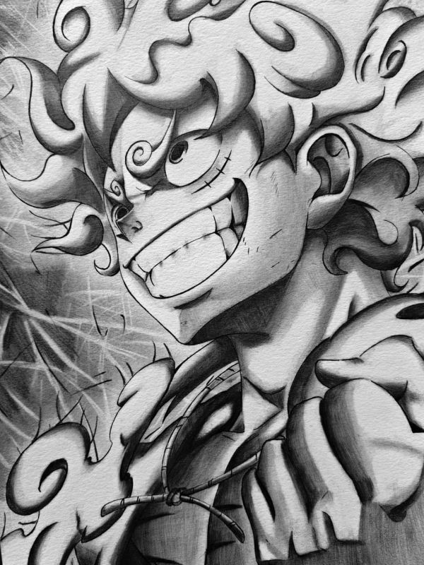 Image for Luffy Gear Fifth Pencil Illustration