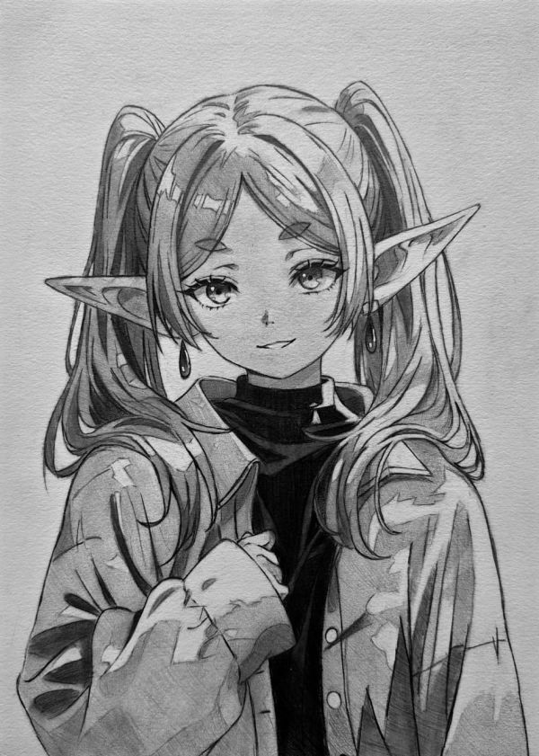 Image for Frieren sketch by Sanji 