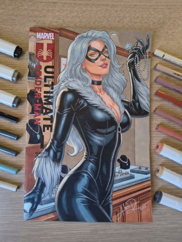 Image for Black Cat Sketch Cover Ultimate Spider-Man
