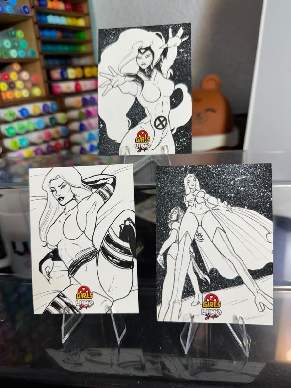 Image for 3 - X-Girls Sketch Cards by Jack