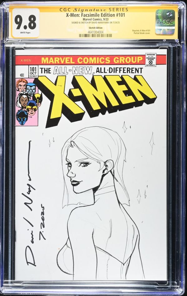 Image for X-Men #101 Sketch Cover Signed CGC 9.8