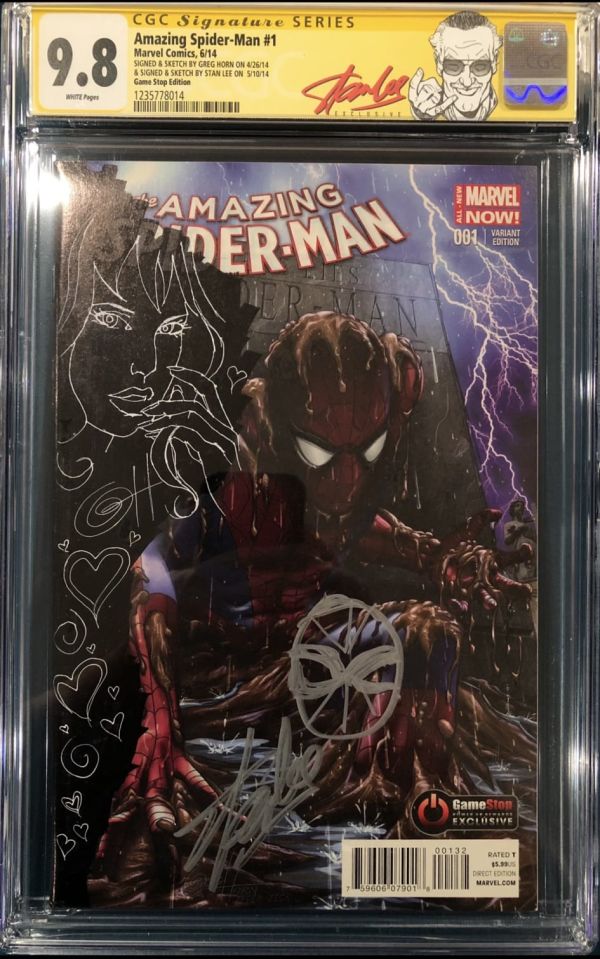 Image for STAN LEE SKETCHED Amazing Spider-Man #1 CGC Signature Series Sketch Cover