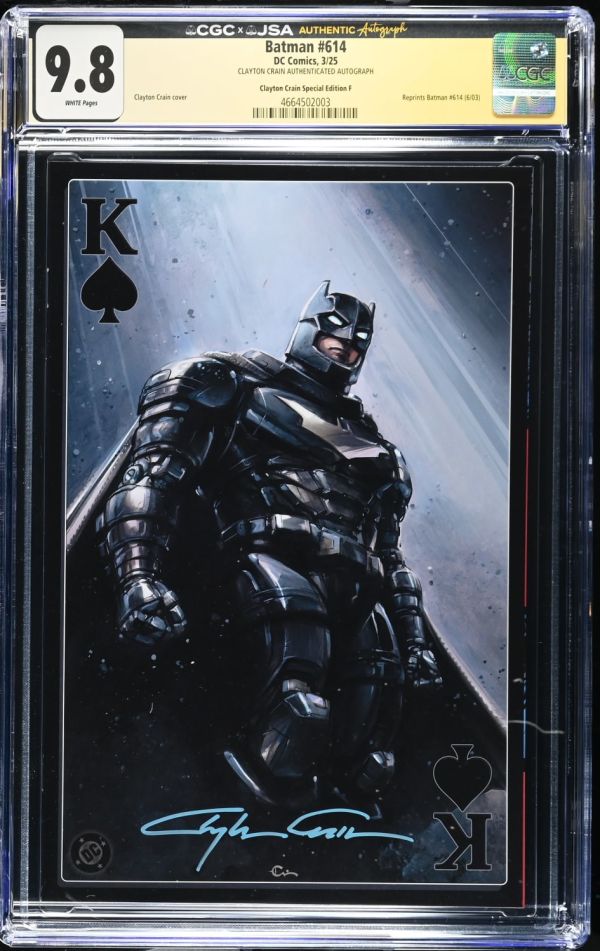 Image for Batman #614 King of Spades Signed by Clayton Crain