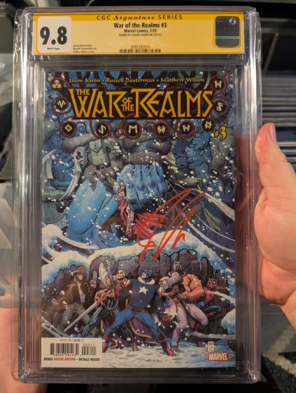 Image for War of the Realms #3 CGC 9.8 Signed