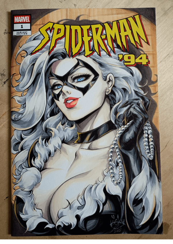 Image for Black Cat - SpiderMan sketch-cover by Lictoria 