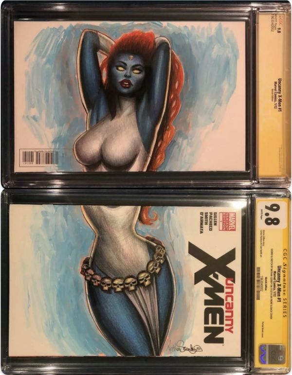 Image for Nathan Szerdy Mystique Uncanny X-Men #1 Mystique Sketch Cover CGC 9.8