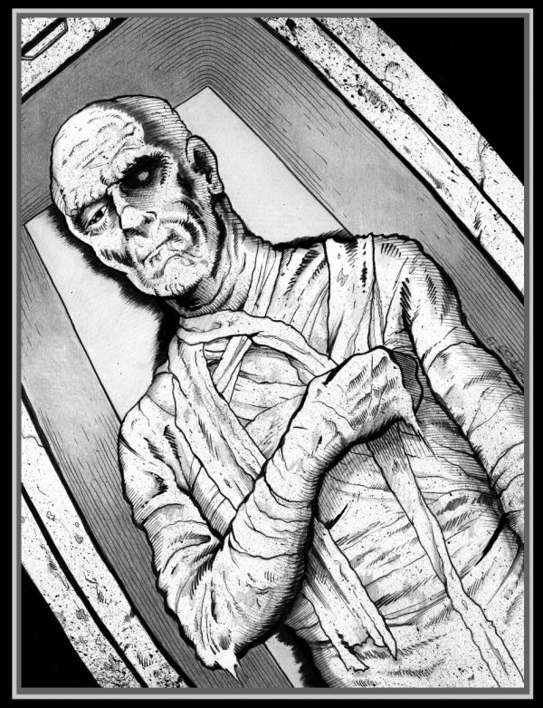 Image for The Mummy, 11" x 14"