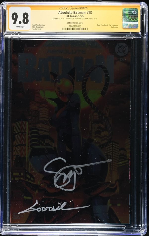 Image for Absolute Batman #13 CGC 9.8 Signed by Scott Snyder & Godtail