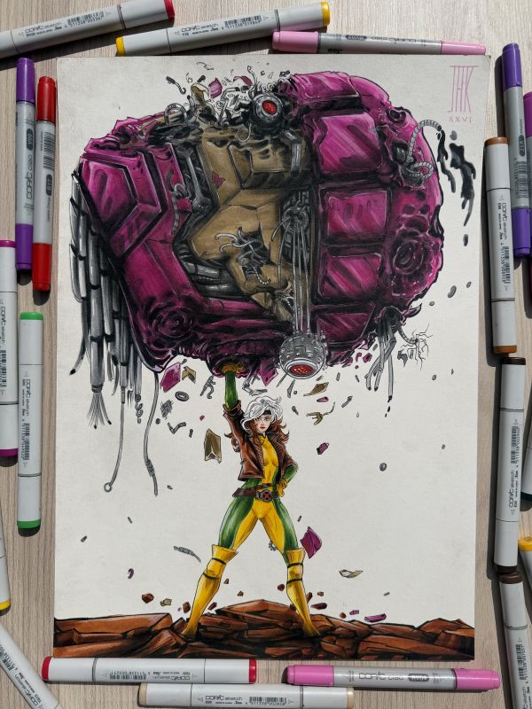 Image for Rogue-   Cleaning House 11 x 17    by JAK