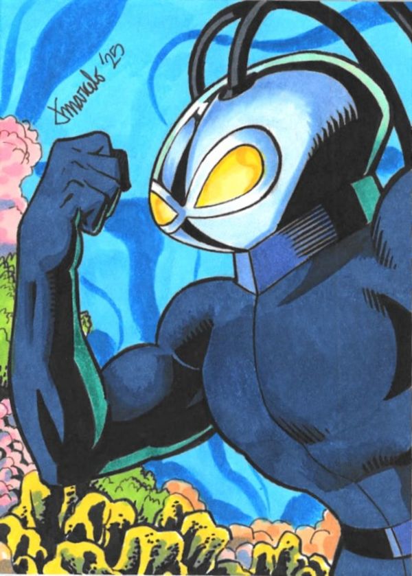 Image for Black Manta sketch card by Tyler Marcelo