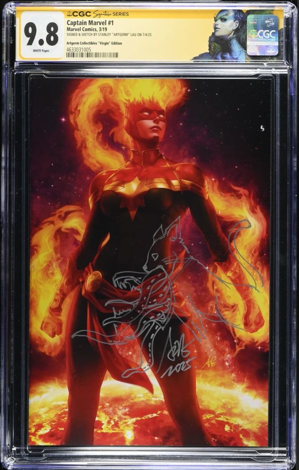 Image for Captain Marvel #1 | Artgerm Collectibles "Virgin" Edition