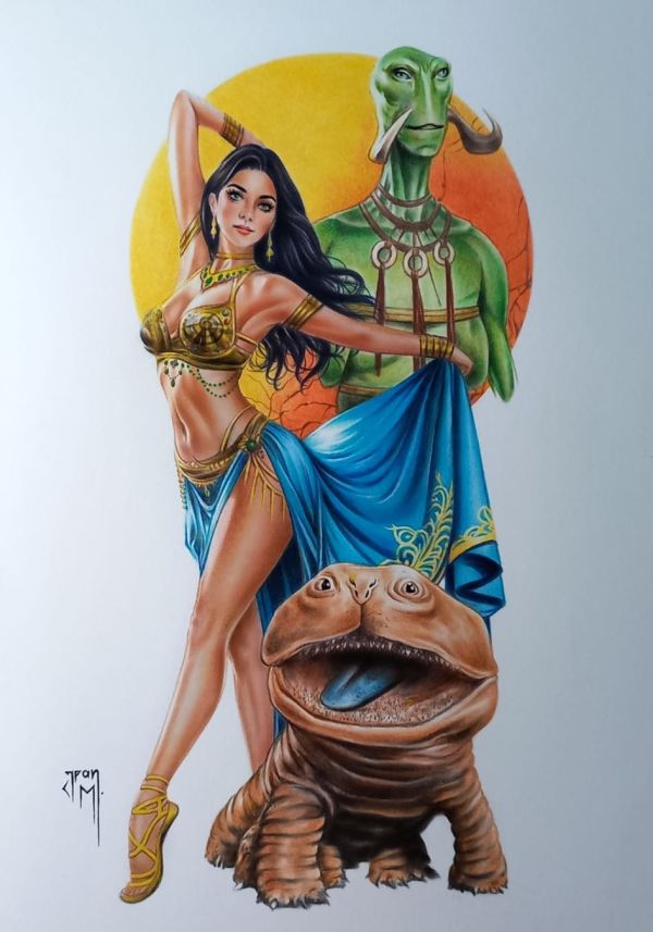 Image for Dejah Thoris and Star Wars Creatures Illustration