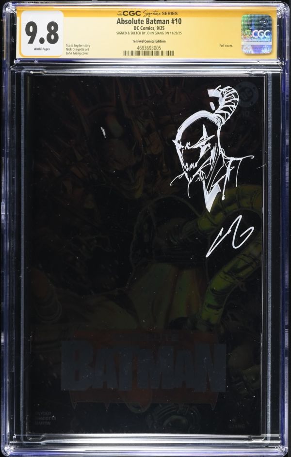 Image for Absolute Batman #10 CGC 9.8 Signed by John Giang