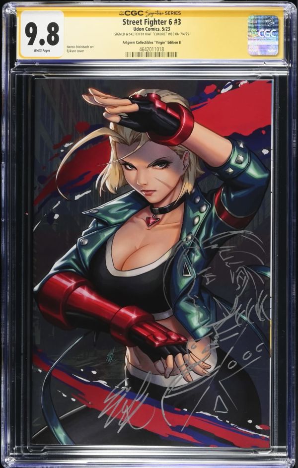Image for Street Fighter 6 #3 CGC 9.8 Signed & Sketched by Kiat "Ejikure" Wee