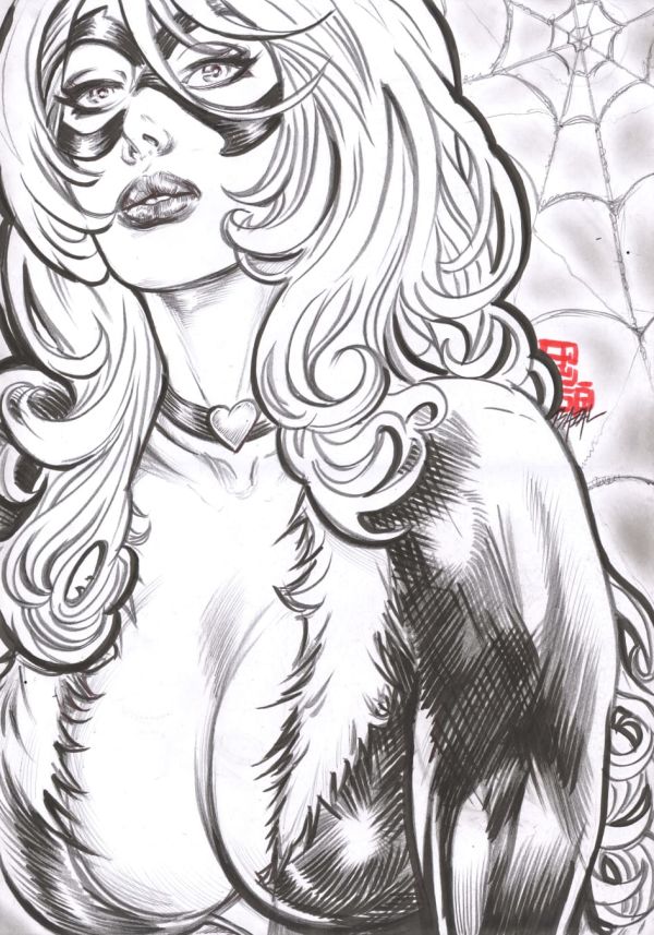 Image for Black Cat - FELICIA UNBOUND / Bazal. 11,7x16,5 in. 