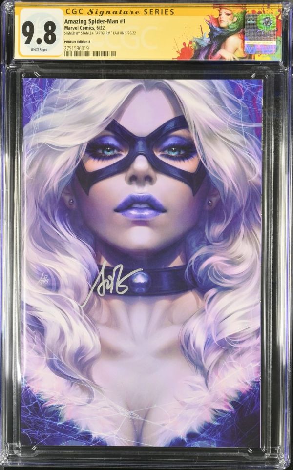 Image for Amazing Spider-Man #1 PUREart Edition B CGC 9.8 Signed by Stanley "Artgerm" Lau