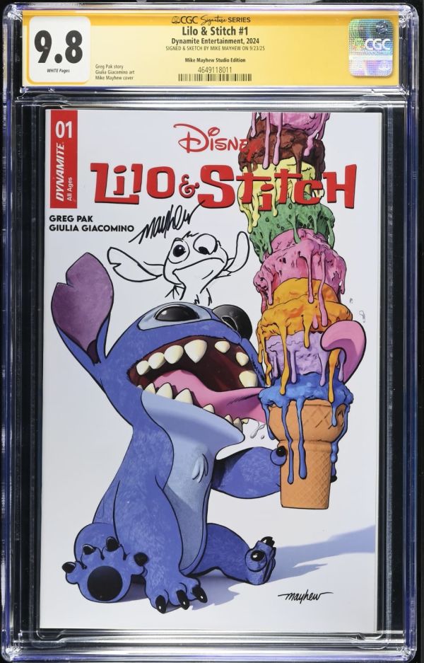 Image for Lilo & Stitch #1 CGC 9.8 Remarqued by Mike Mayhew