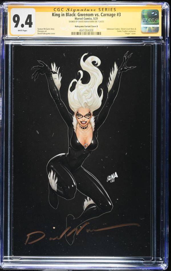 Image for King in Black: Gwenom vs. Carnage #3 CGC 9.4 Signed by David Nakayama