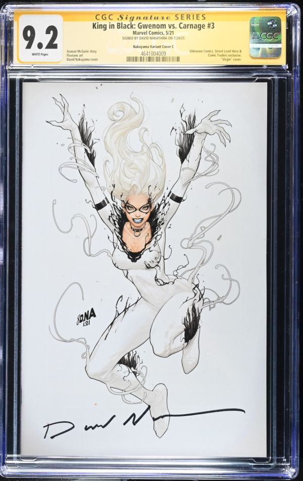 Image for King in Black: Gwenom vs. Carnage #3 CGC 9.2 Signed by David Nakayama