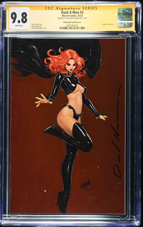 Image for Dark X-Men #3 CGC 9.8 Signed by David Nakayama