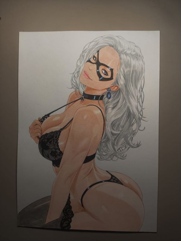 Image for BlackCat Commission - Original Art 09X12 