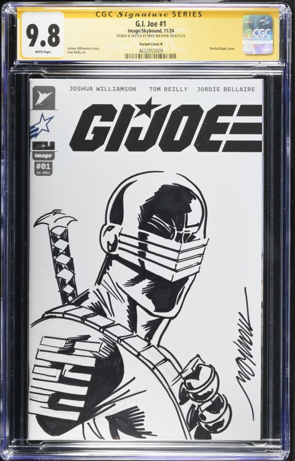 Image for G.I. Joe #1 CGC 9.8 Signed by Mike Mayhew