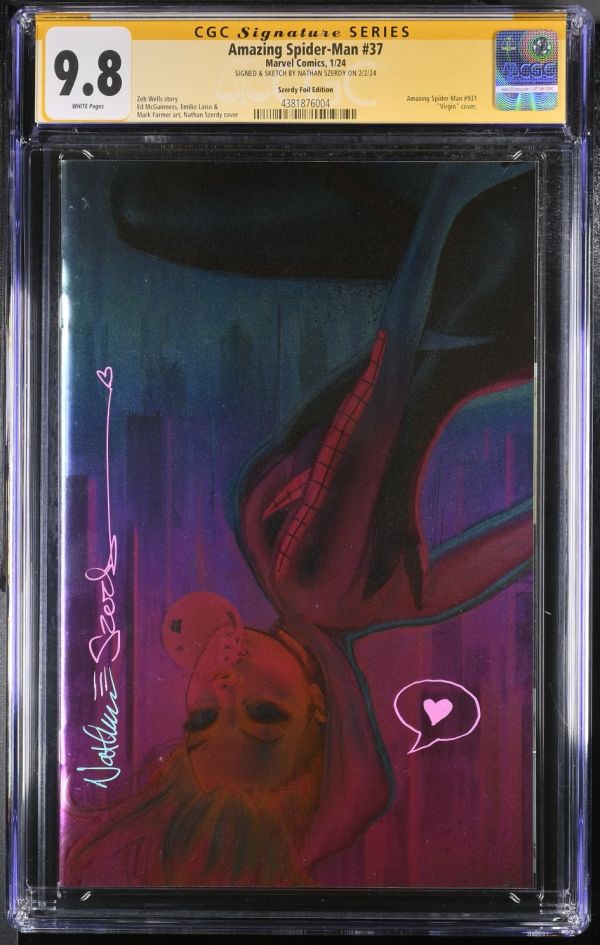 Image for Amazing Spider-Man #37 CGC 9.8 Signed & Sketched by Nathan Szerdy