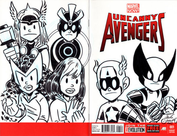 Image for Uncanny Avengers #1 Unity Squad Sketch Cover
