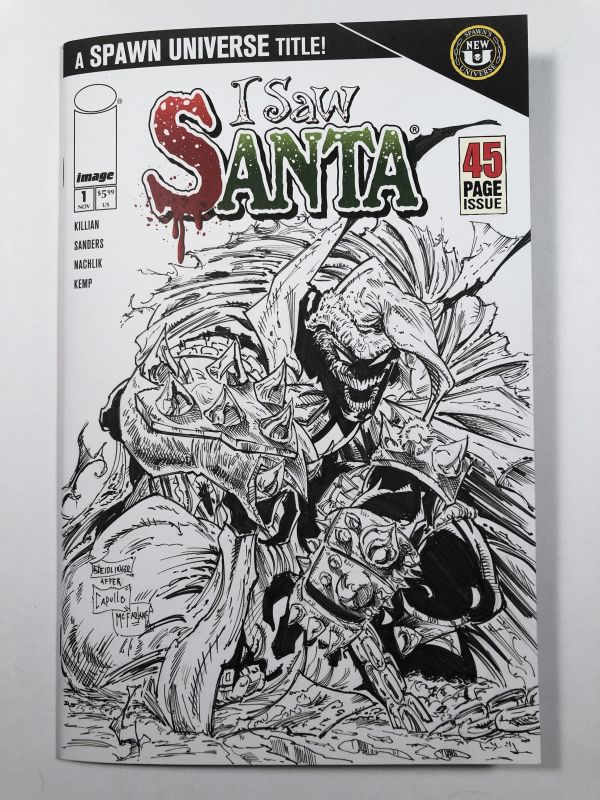 Image for I Saw Santa Sketch Cover Recreation
