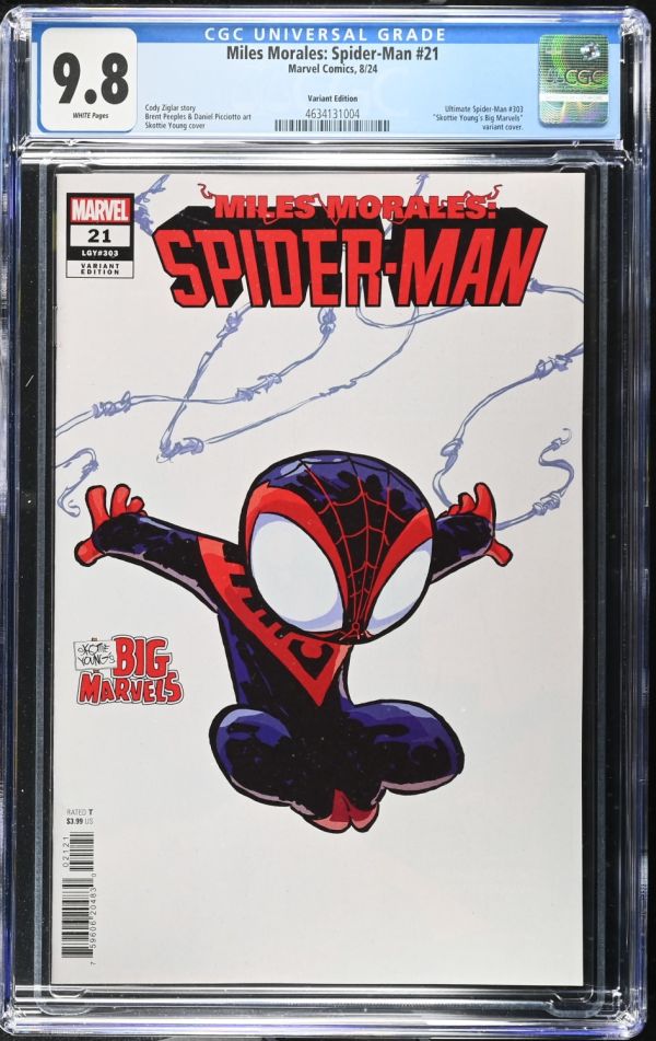 Image for Miles Morales: Spider-Man #21 CGC 9.8 Skottie Young Variant