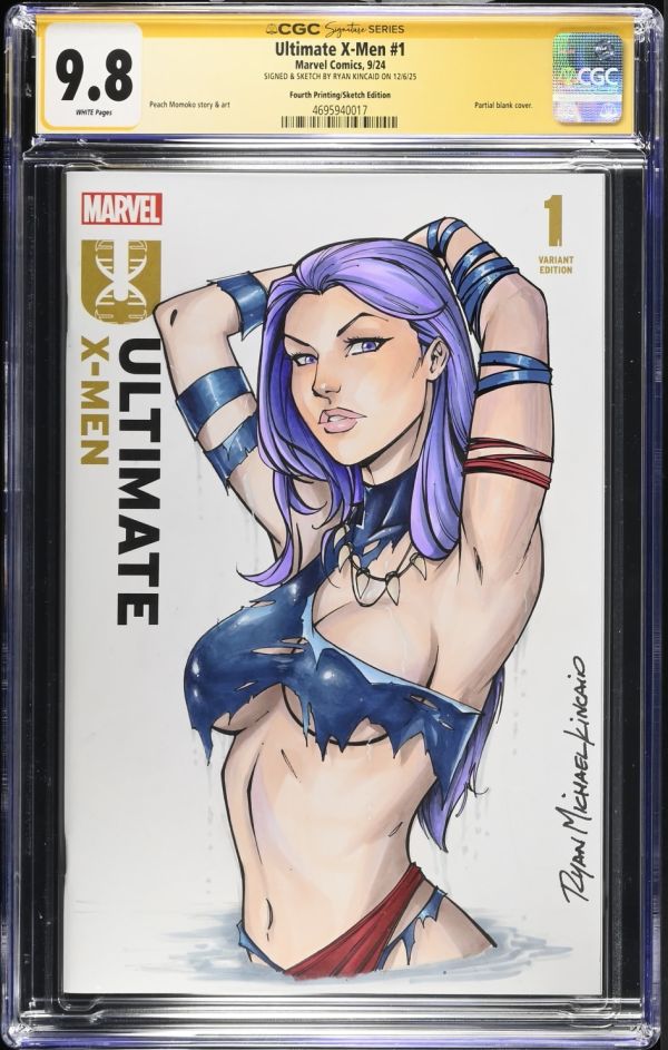 Image for Ultimate X-Men #1 CGC 9.8 Signed & Sketched by Ryan Kincaid