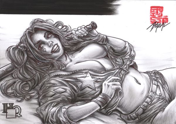 Image for Harley Quinn - LAZY WEEKEND / Bazal. 11,7x8,3 in. 