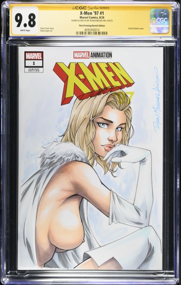 Image for X-Men '97 #1 CGC 9.8 Signed & Sketched by Ryan Kincaid