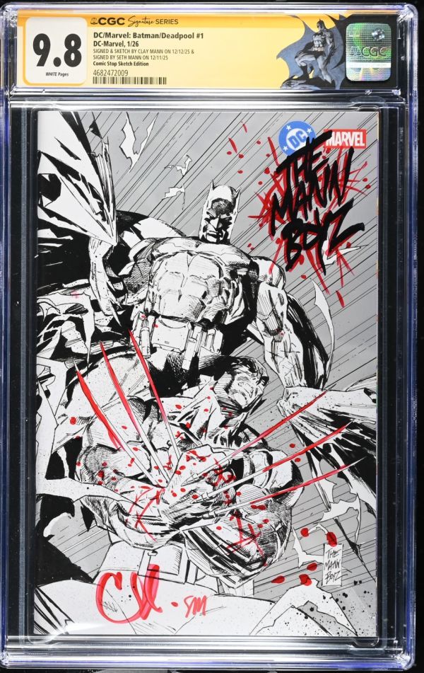 Image for DC/Marvel: Batman/Deadpool #1 | Comic Stop Sketch Edition | CGC 9.8 | Signature Series