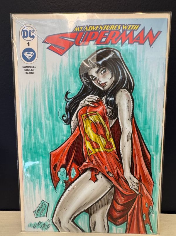Image for My Adventures with Superman #1  Sketch Cover- Lois Lane by Geraldo Neto