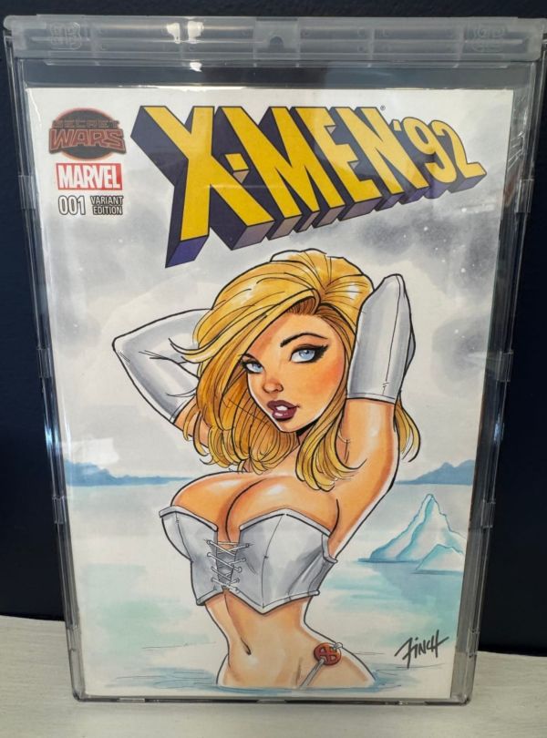 Image for X-Men '92 #1 Emma Frost Swimsuit sketch by Patrick Finch