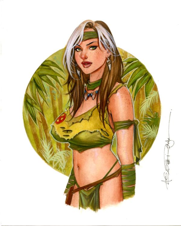 Image for  8x10" Savage Rogue Study in Gouache ,Watercolor and Color Pencil  by Alex Miranda