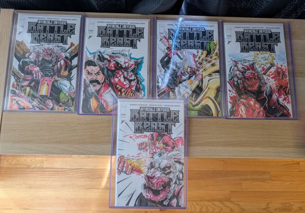Image for Invincible Universe: Battle Beast #1 Sketch Cover LOT of 5 covers