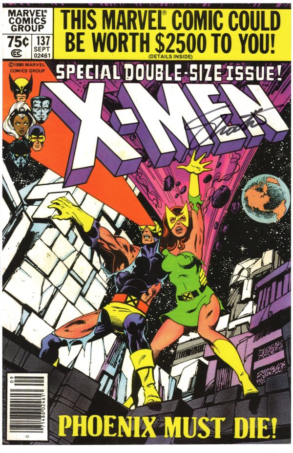Image for X-MEN #137 COLOR COVER PRINT BYRNE/AUSTIN SIGNED JIM SHOOTER